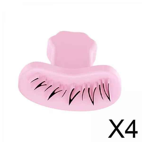 Szablon silikonowy do samodzielnego nakładania dolnych rzęs z uchwytem do łatwego ćwiczenia makijażu rzęs.