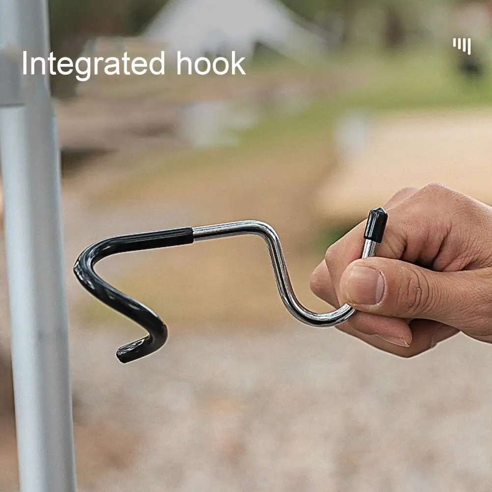 Light Pole Hook Non-deformable Pig Tail Shape Pig Tail Hook Outdoor Portable Tent Pole Post Hook for Outdoor