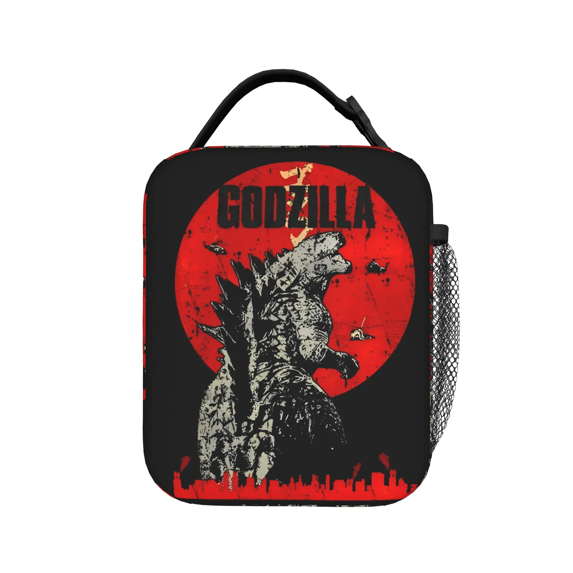 Godzillaed  Insulated Lunch Bag Thermal Bag Reusable,Lunch Container Anime High Capacity Lunch Box Tote Food Handbags - view 2