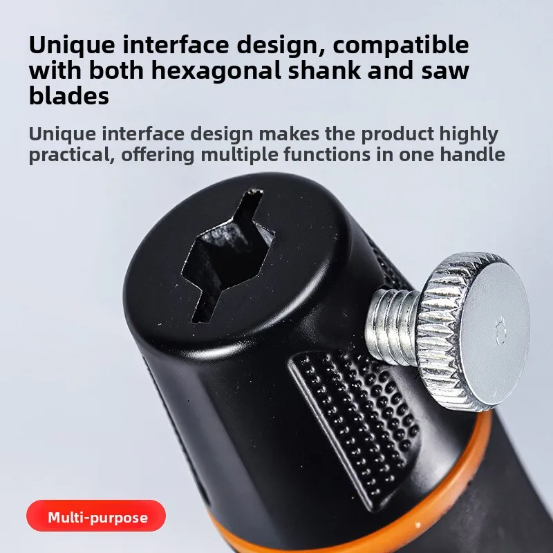 Dual‑Purpose Anti‑Slip Quick‑Release Multi‑Function Handle Reciprocating Saw Blades And Screwdriver Bits Hand‑