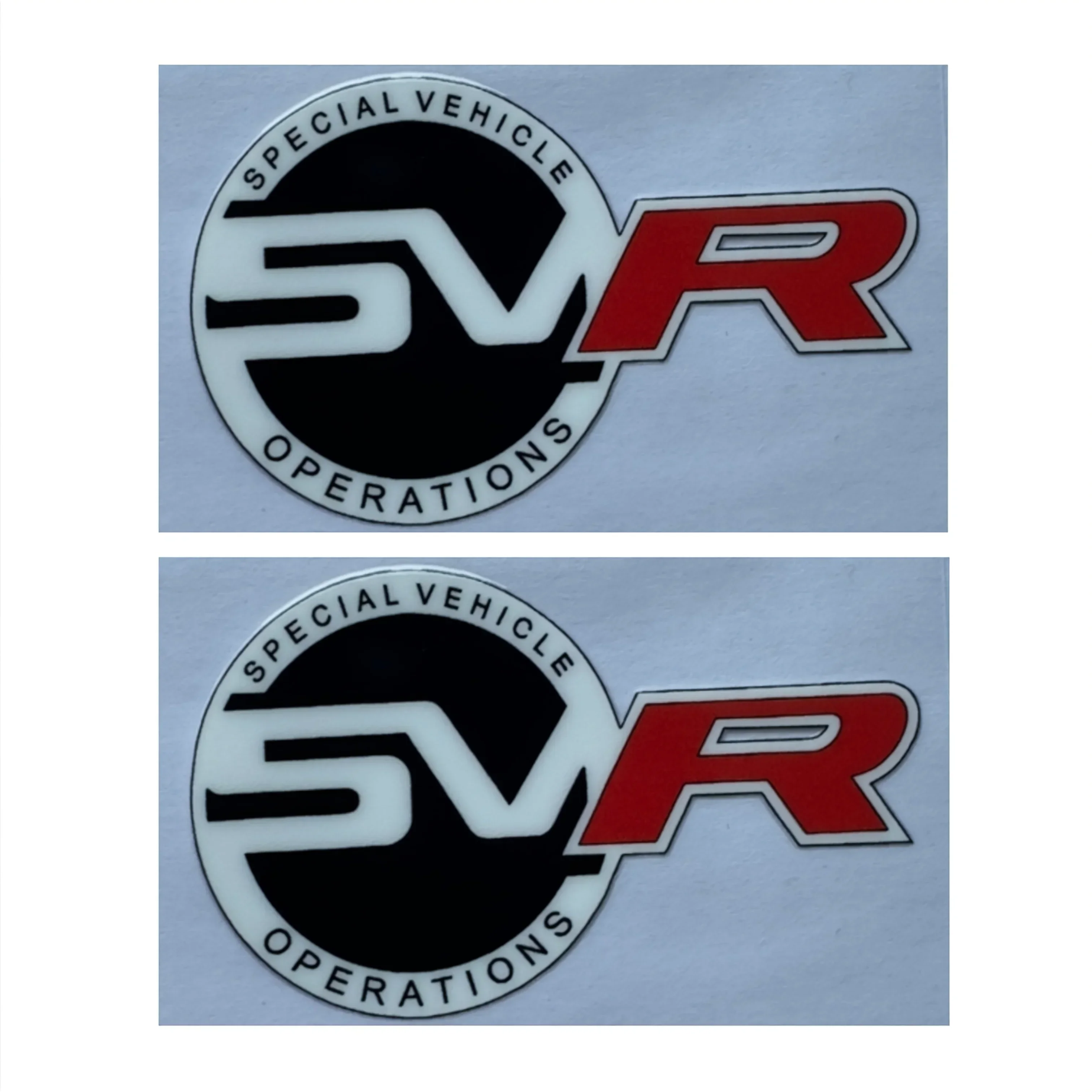 2PCS/SET SVR Special Vehicle Operations Graphic Sticker for Motorcycle Car Custom Decoration Performance Enthusiast Accessory