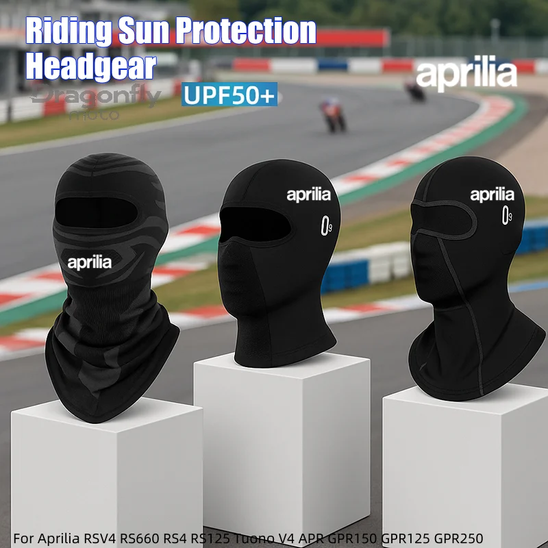 

For Aprilia RSV4 RS660 RS4 RS125 Tuono V4 APR GPR150 GPR125 GPR250 Cycling Cap Summer Cooling Motorcycle Balaclava Hats Sun UV