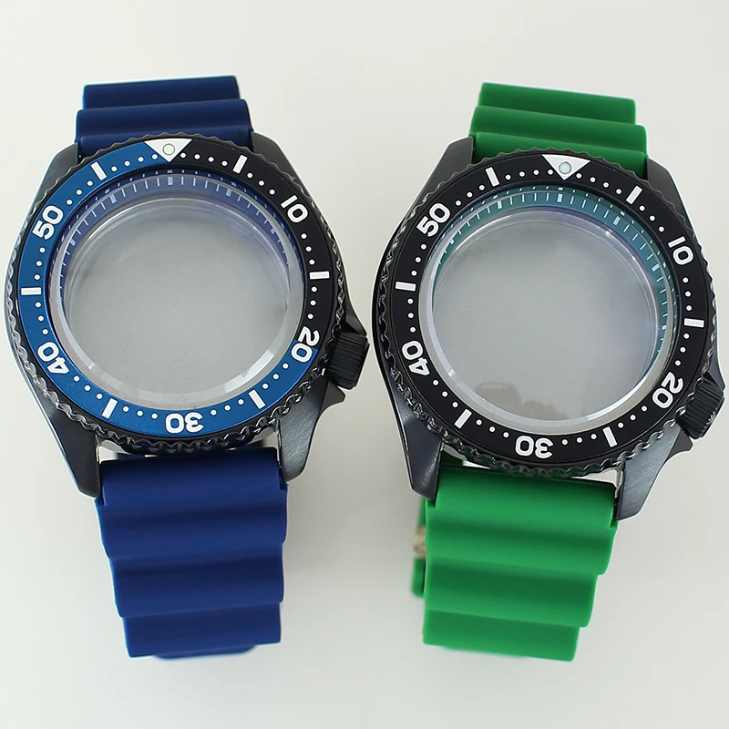 يناسب حافظة حركة NH35/34 مع حافظة مقاومة للماء موديل Seiko المعدلة من زجاج الياقوت المقاوم للصدأ بطول 100 متر #1