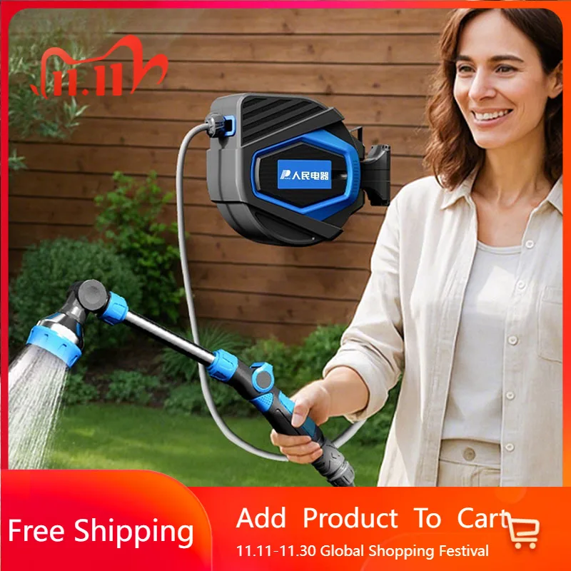 

Retractable Courtyard Water Pipe Connector Fittings Pvc Pipe Irrigation Reel Water Pipe Reinforced Tuyau Arrosage Home Furniture