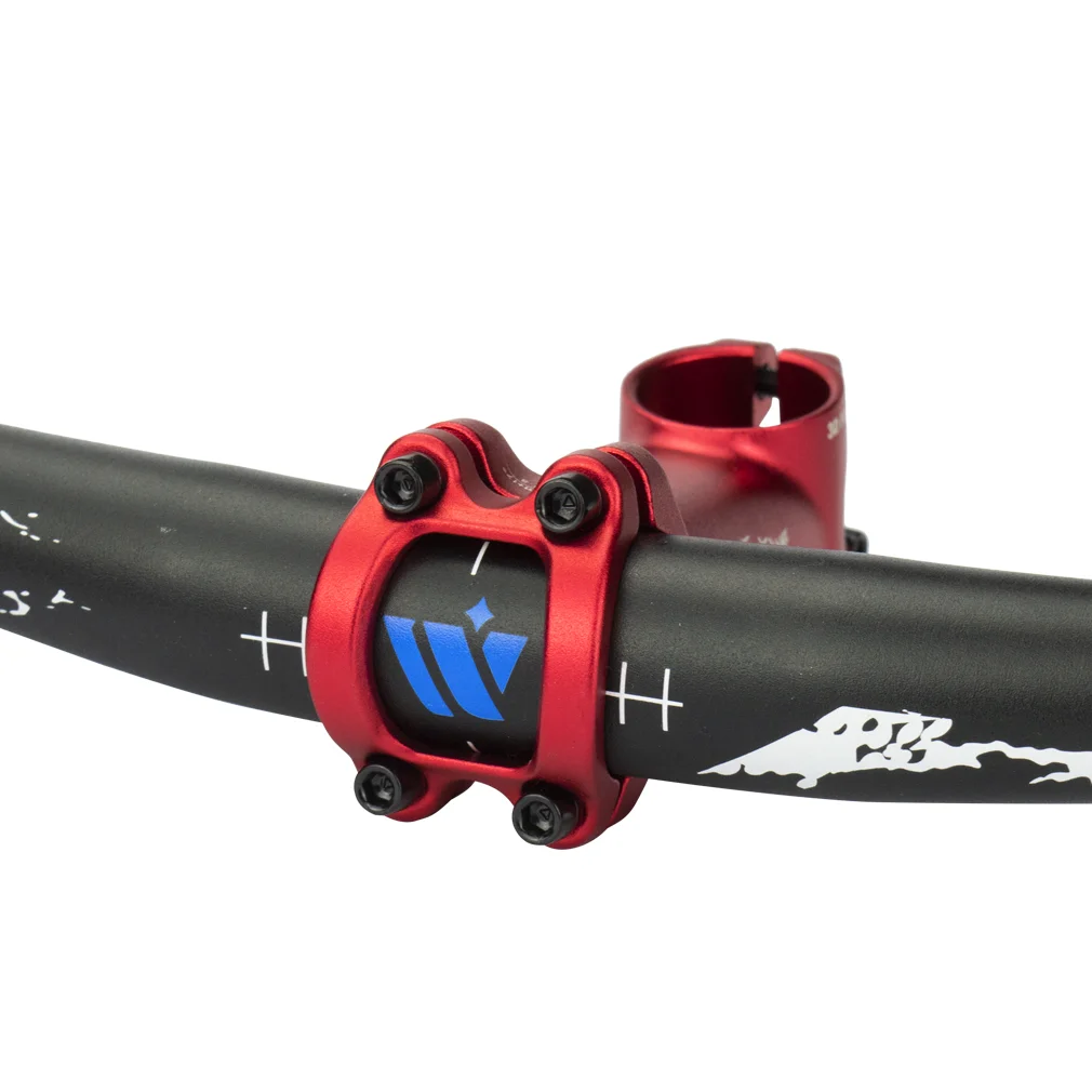 Wake MTB 17 Degree Bike Handlebar Stem Red for Mountain Road Bike Bicycle Accessories BMX Cycling