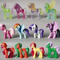 Hasbro My Little Pony Figure Twilight Sparkle Applejack Rarity Fluttershy Princess Celestia Anime Cartoon Doll Model Toy Gifts