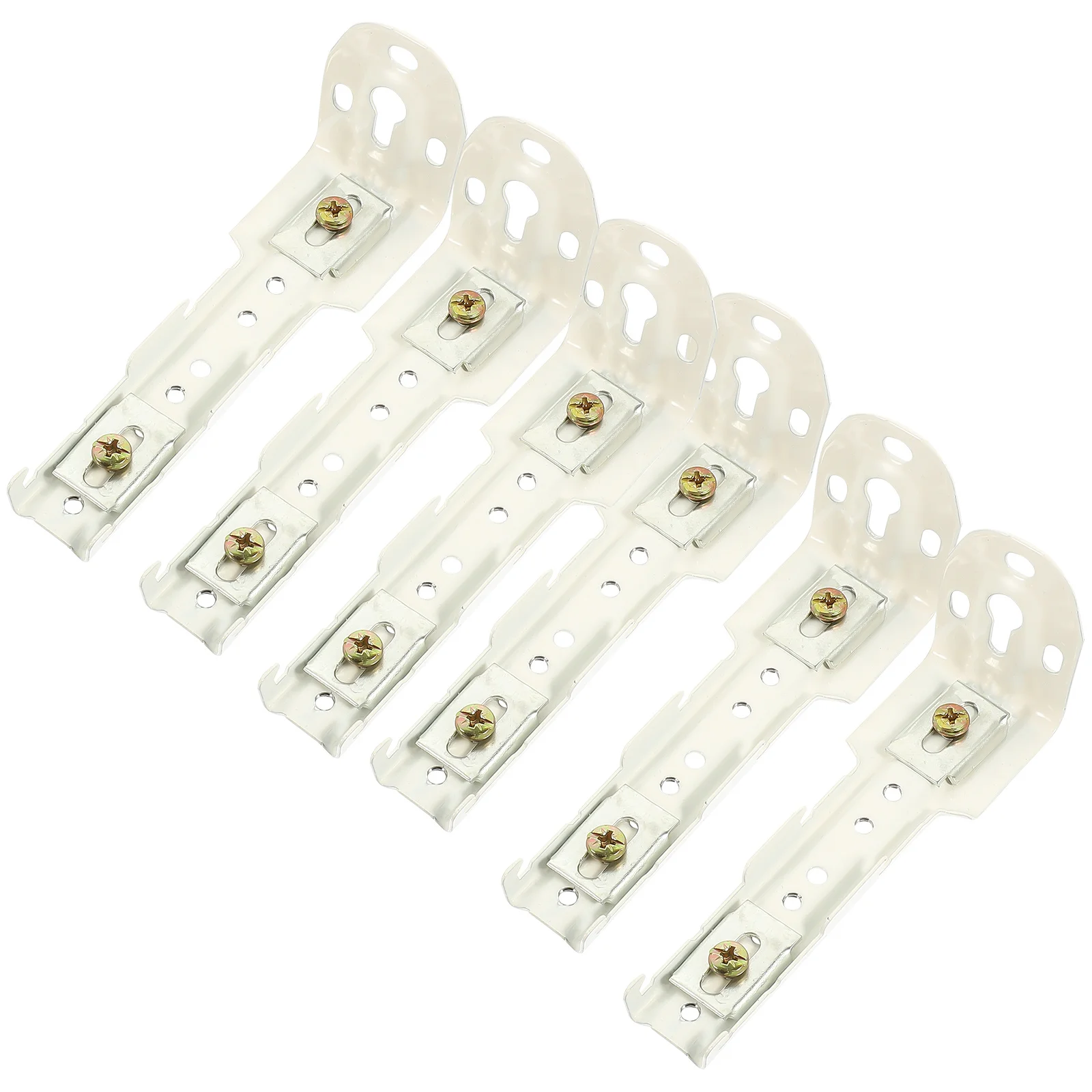 6 قطعة دعامات مسار الستارة المعدنية للمنزل والمكتب والفندق ملحقات تركيب نافذة السلس أجهزة التركيب