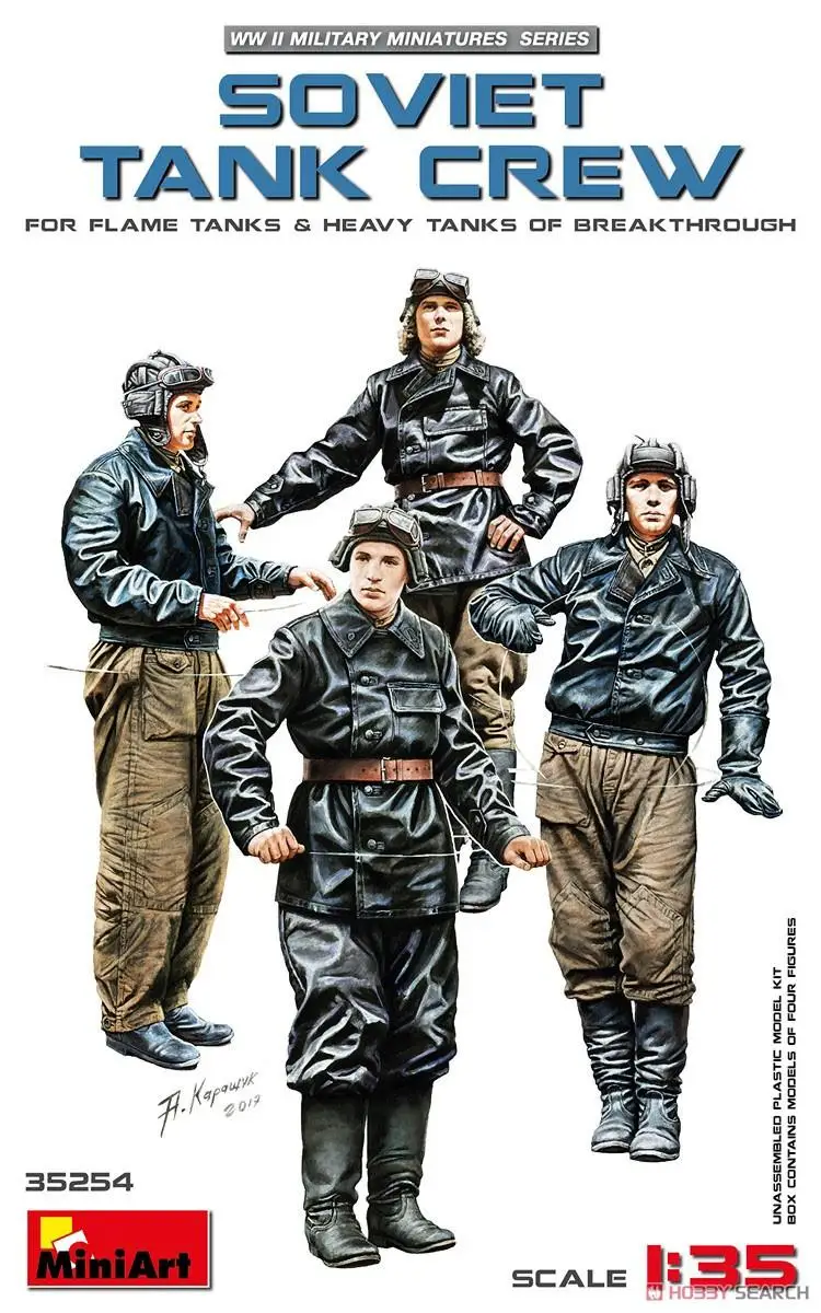 

MiniArt 35254 1/35 scale Soviet Tank Crew (For Flame Tanks & Heavy Tanks of Breakthrough)