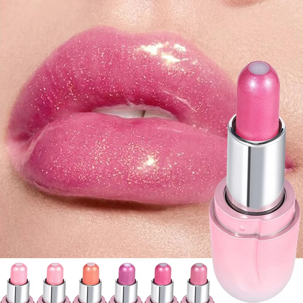 Miroirs nacrés gelée rouges à lèvres longue durée mat velours brillant Sandwich rouge à lèvres baume maquillage cosmétiques 6 couleurs imperméable
