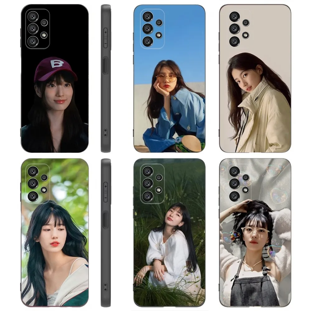 Bae S-Suzy actor  Phone Case For Samsung Galaxy A91,A80,A73,A72 ,A71,A53A52,A32 ,A31A22,A21s,A20,Black Cover