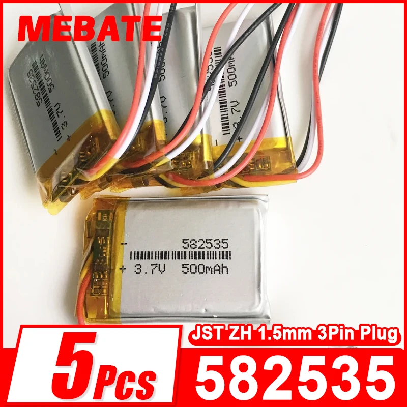 5Pcs 582535 3.7V 50…