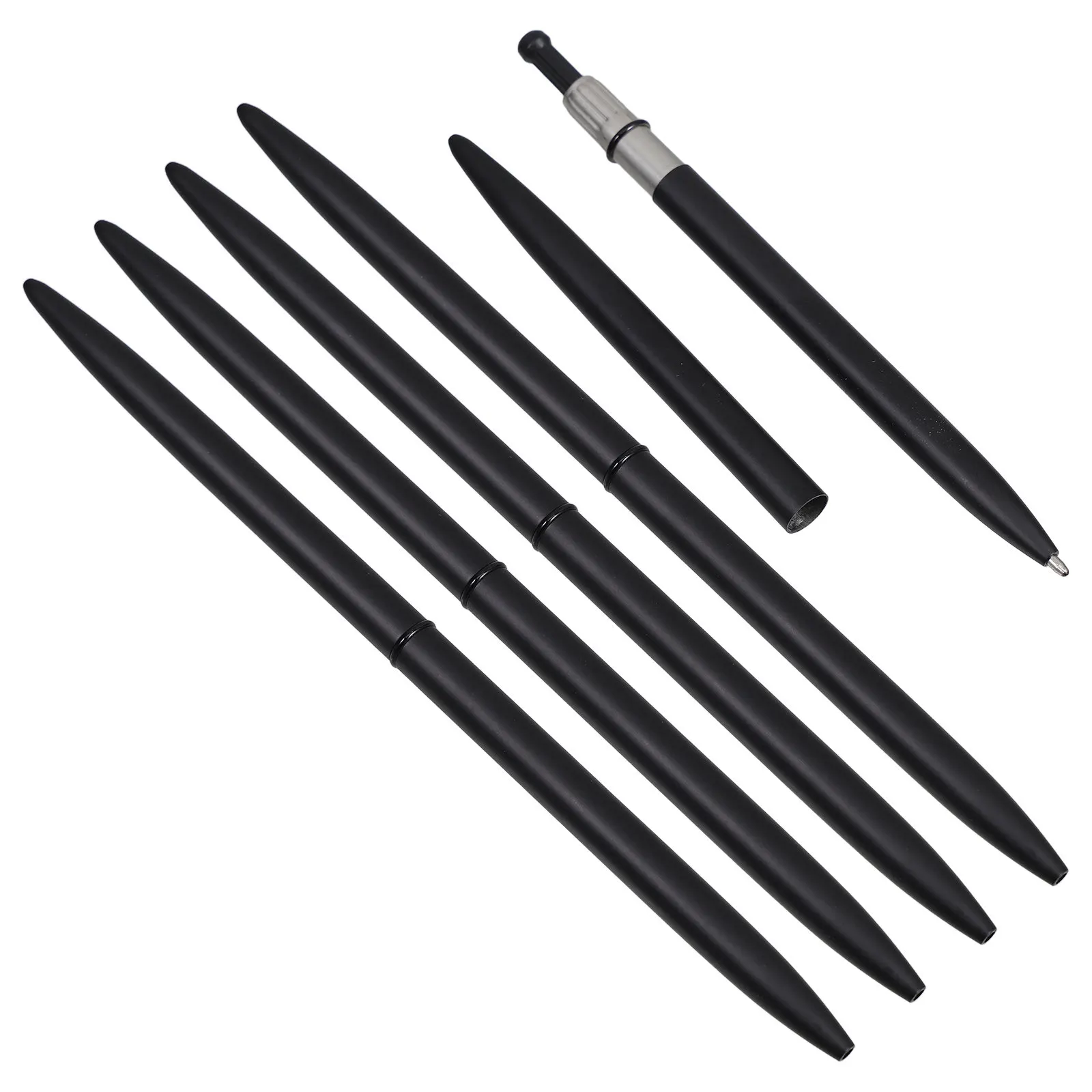 Business Ballpoint Pen Metal Classic Rotating Slim Portable Ergonomic Writing Pens Student Teacher Office Guest Book Pen Set