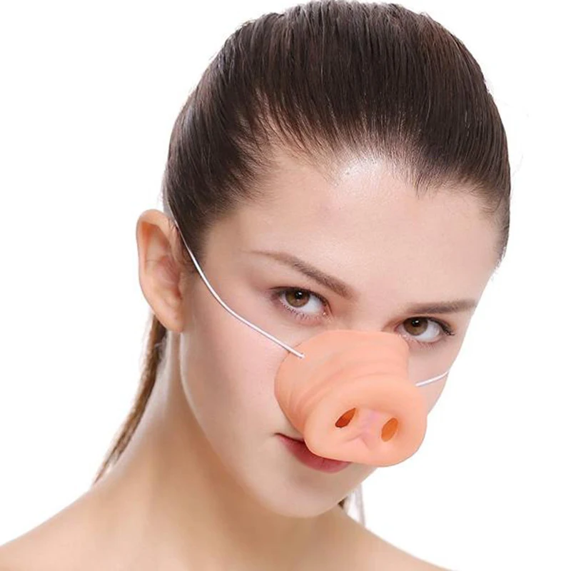 Halloween Latex Schwein Nase Schwein Nase Kostüm Gummi Latex Nase Schnauze Maske lustige Schwein Nase