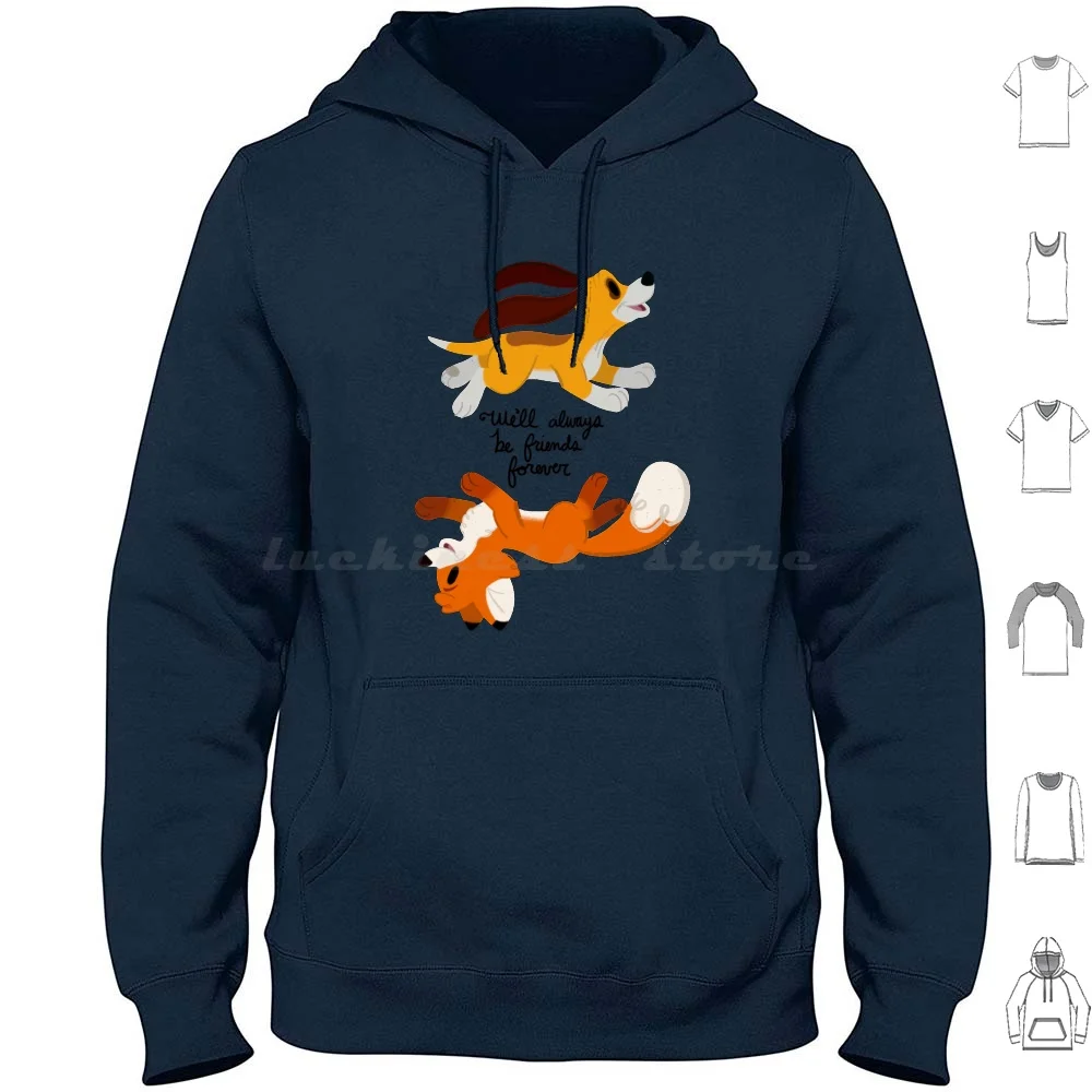 Friends Forever Hoodie cotton Long Sleeve The Fox And The Hound