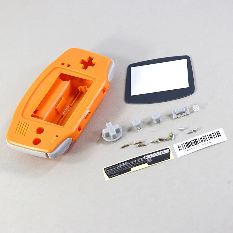 1 ensemble de coque complète avec boutons pour Kit de remplacement de Console Gameboy Advance GBA