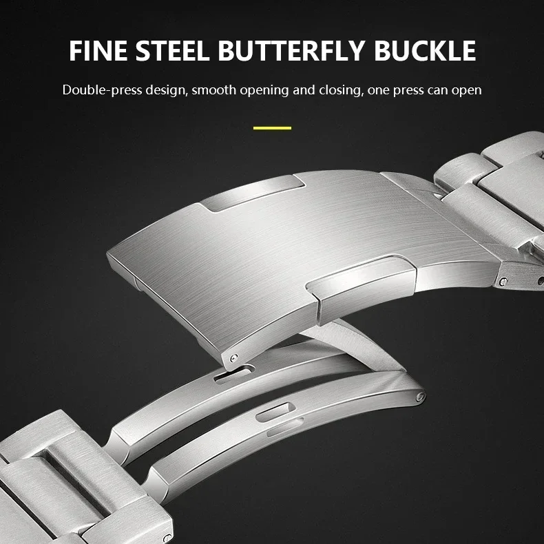 Titanium Metal Strap for Huawei Watch GT 4 3 Band GT4 GT3 2 Pro 46mm Luxury Business Bracelet Wristband 22mm