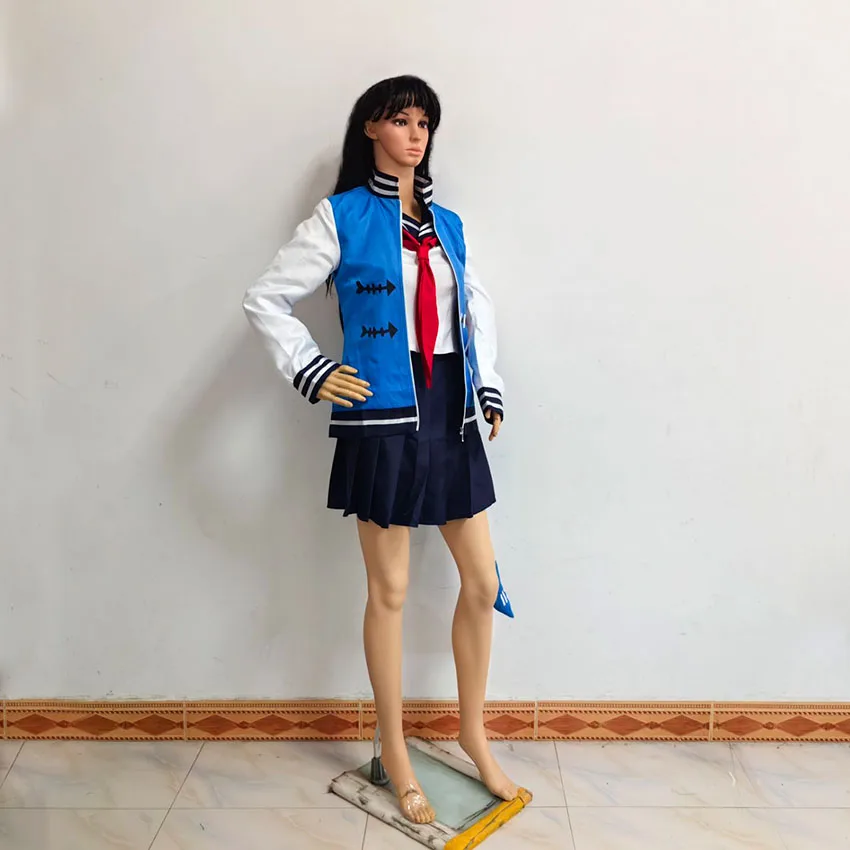 Anime VTuber Hololive Shark Gawr Gura Sailor Suit Dailydress Dress Cosplay Costume Christmas Party Halloween Customize Any Size