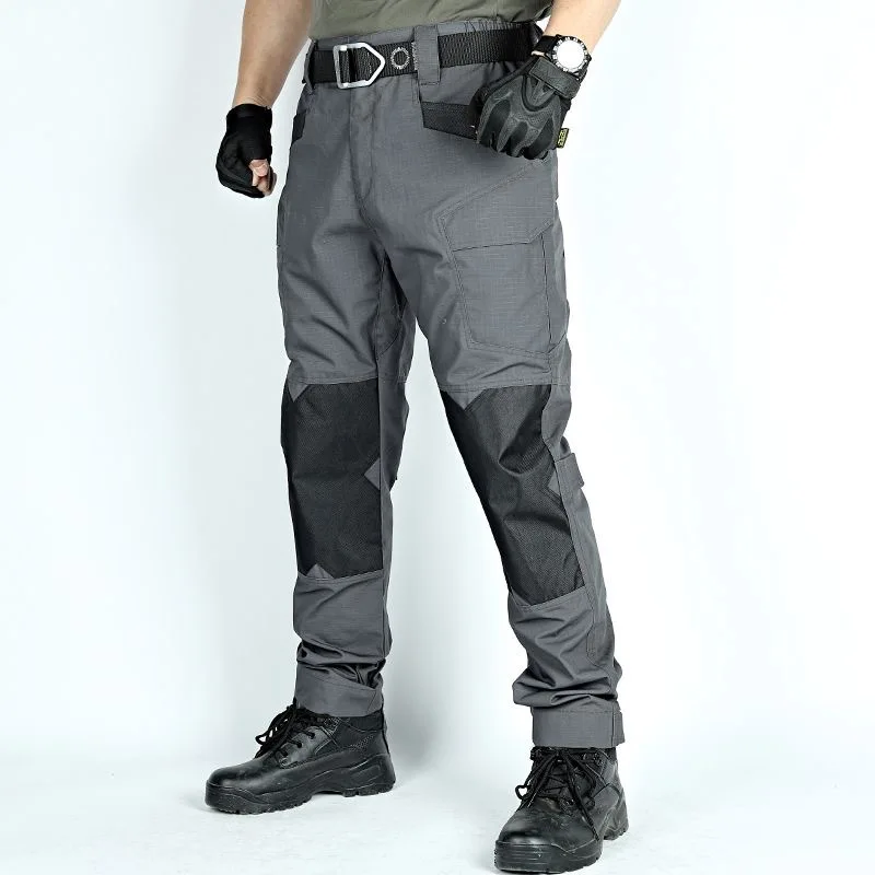 New IX6 Tactical Pants Outdoor Multi Pocket Pants Tear Resistant Camouflage Pants Loose Leg Binding