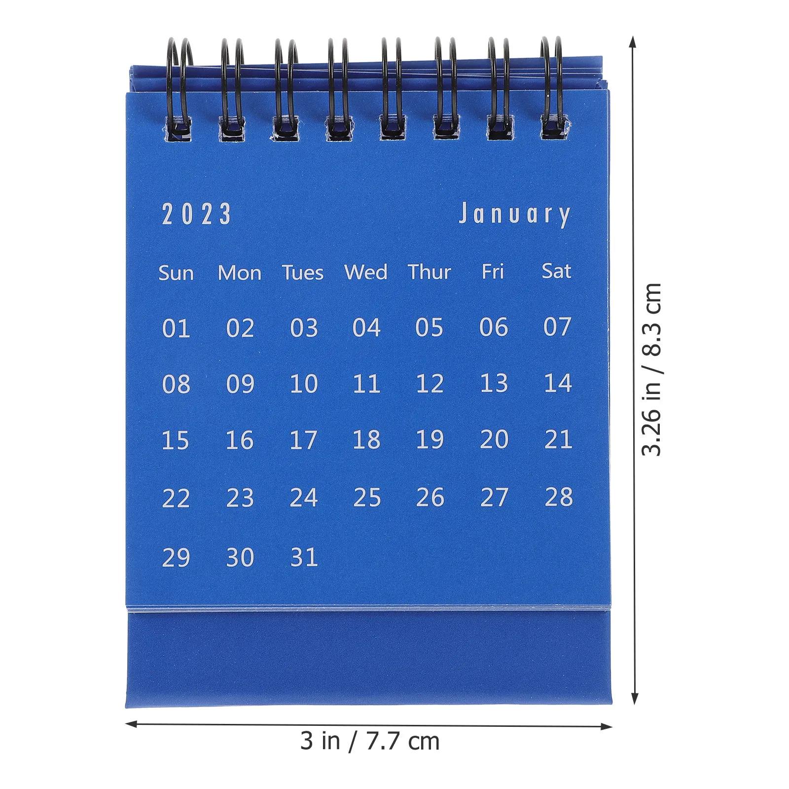 1Pcs Mini Calendar 2023 Portable Desk Calendar Folding Space Saving Schedule Planner for Office Home Study Decorative Organizer