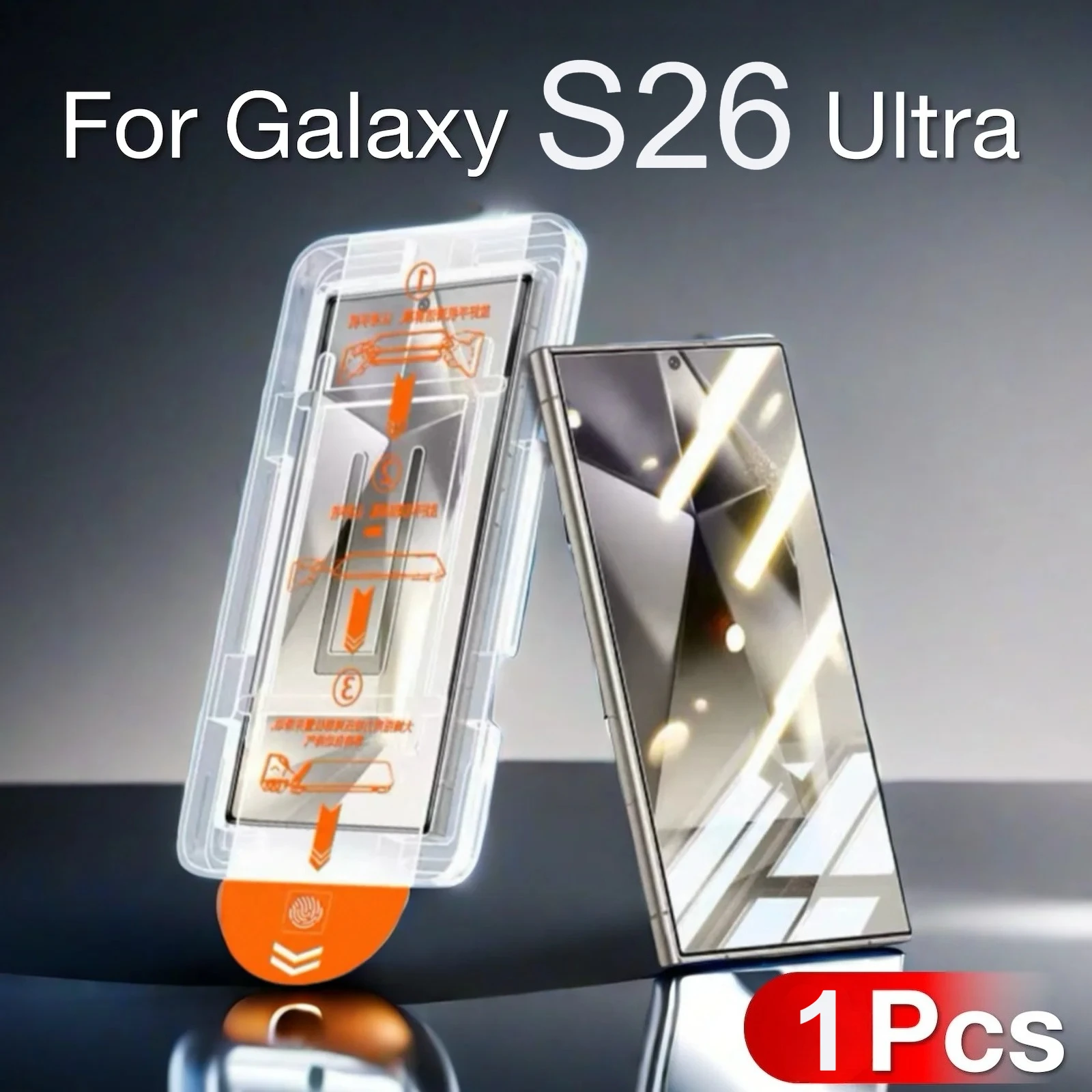 2PCS Support Fingerprint Unlock Tempered Glass Flim For Samsung S26 Ultra S25FE Edge S24/23/22 Plus Auto-installat Dust-free Kit