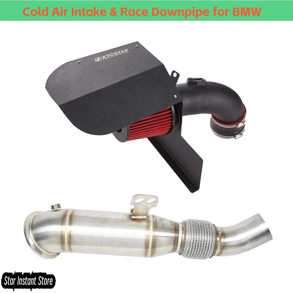 

Cold Air Intake & Race Downpipe for BMW M140i F20 M240i F22 F23 M340i F30 F34 M440i F32 F33 F36, B58 Performance System