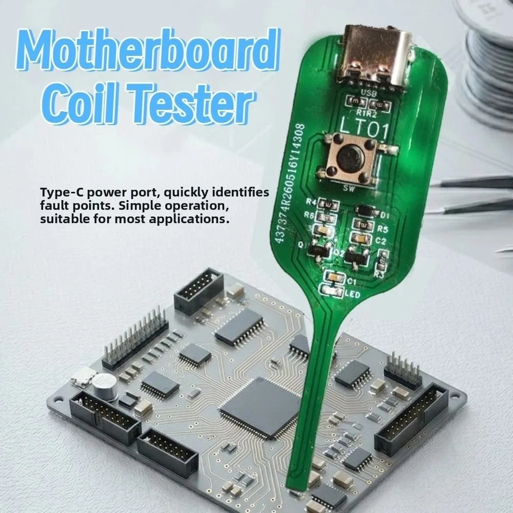 High Accuracy Motherboard Coil Tester Quick Investigation Professional Electromagnetic Induction Tester Easy To Use