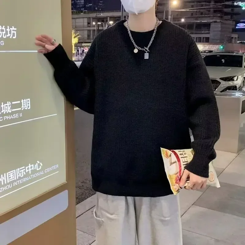 Autumn Winter Y2k Christmas Bear Sweater For Women Korean Couples Knit Loose Pullover Sweatshirts Streetwear Women