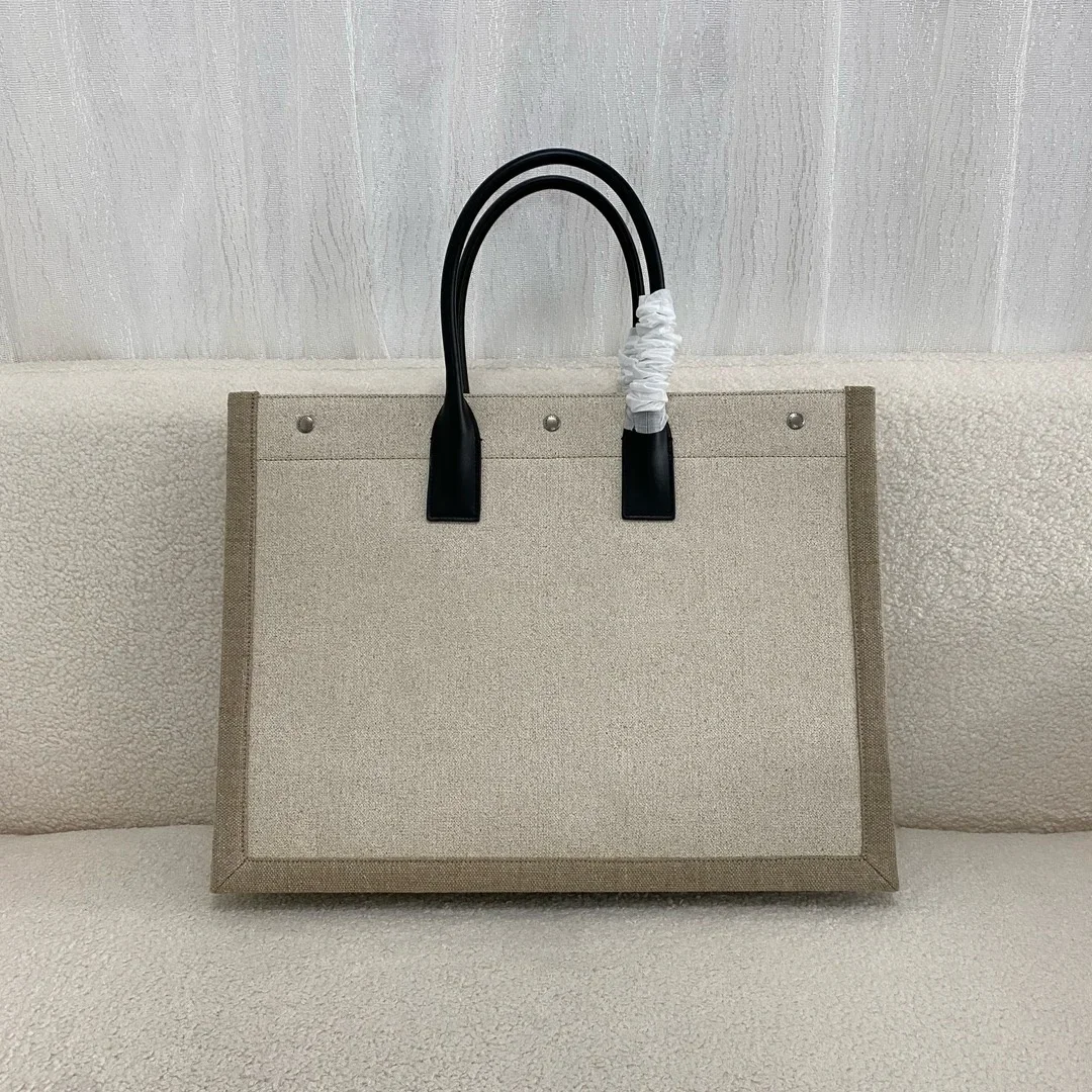 New Genuine Leather Shopping Bag Luxury Beach Vacation Style Designer Handbag Large Capacity Fashionable Women's Brand Bag