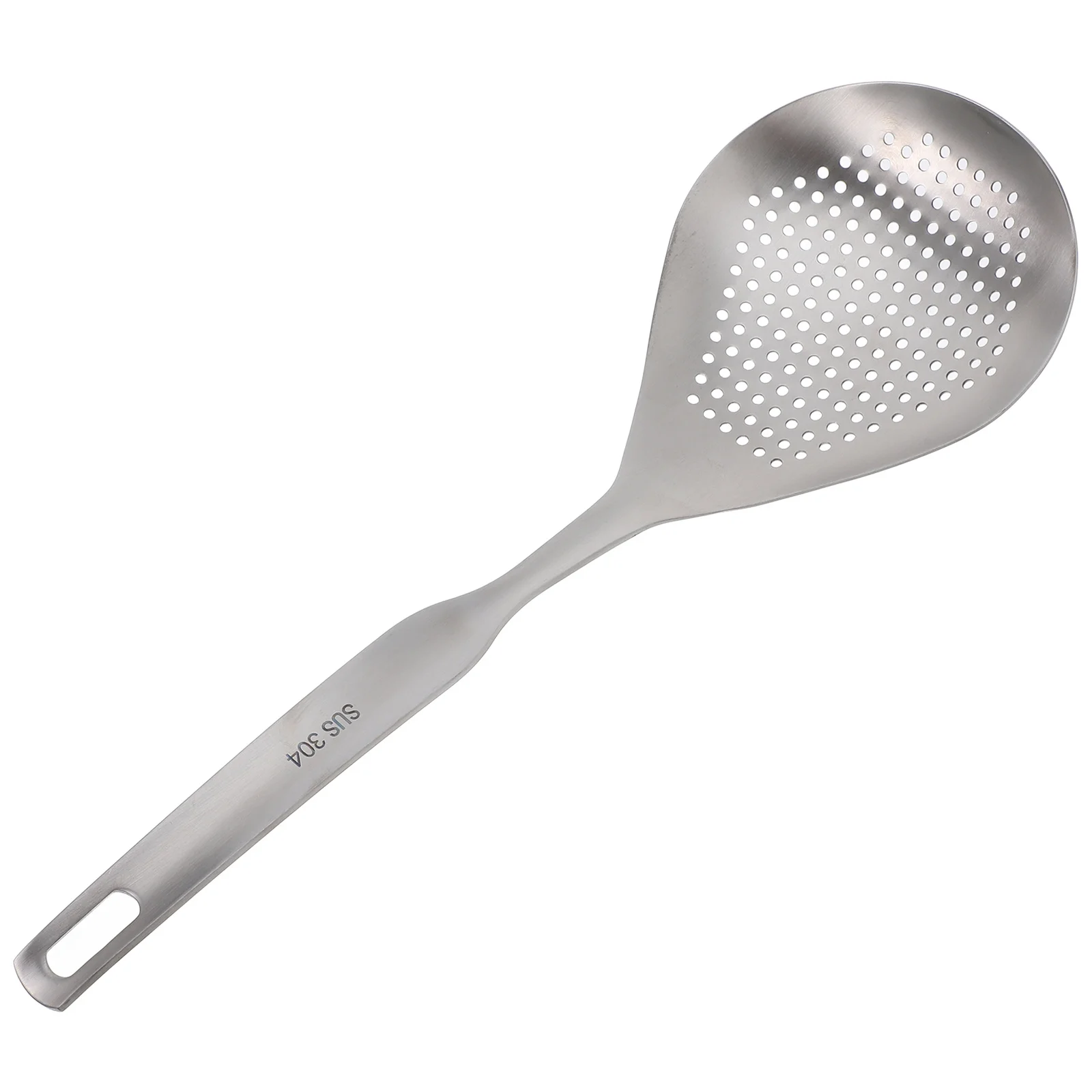 

Multipurpose Stainless Steel Slotted Spoon for Noodle Pasta Dumpling Straining Material Versatile Kitchen Use