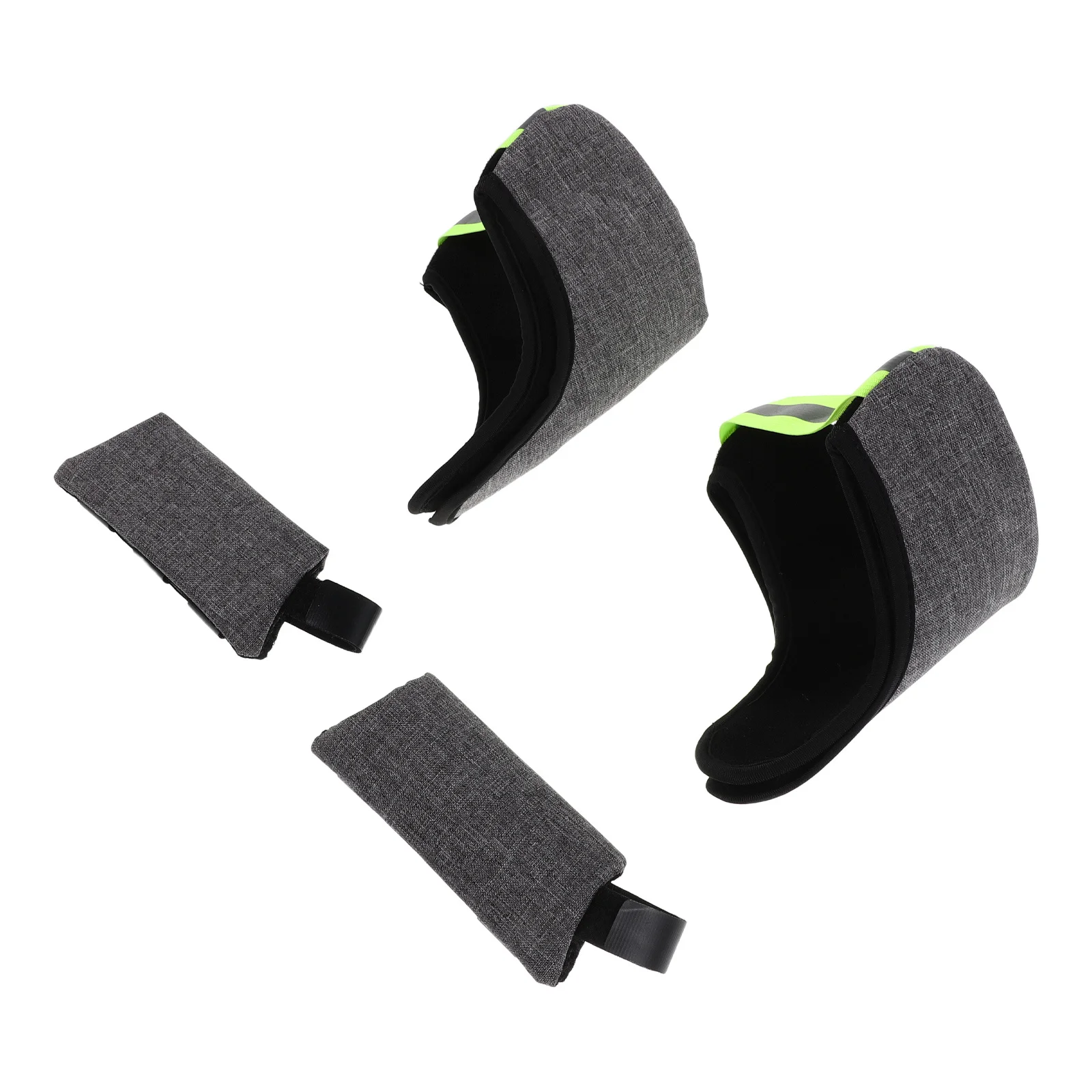 

2Set Crutch Handle Pads Thickened Cushioned Covers Open Cuff Design Adjustable Strap for Walking Crutches Breathable Anti-Slip