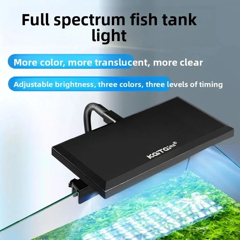 Led Aquarium Light 8/17w Usb Powered Full Spectrum Plant Grow Light With Dimmable 3 Color Timer For Fish Tank And Aquatic Plants