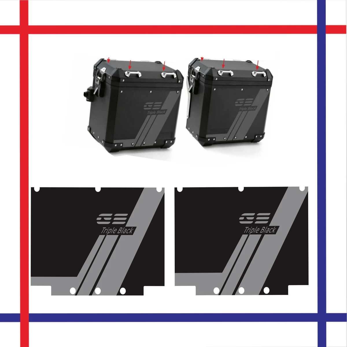 Motorcycle Reflective Decal Case for BMW 2004-2023 R1200GS R1250GS Adventure 2019 ADV Side Panniers Sticker R1250 GS R1200 GS