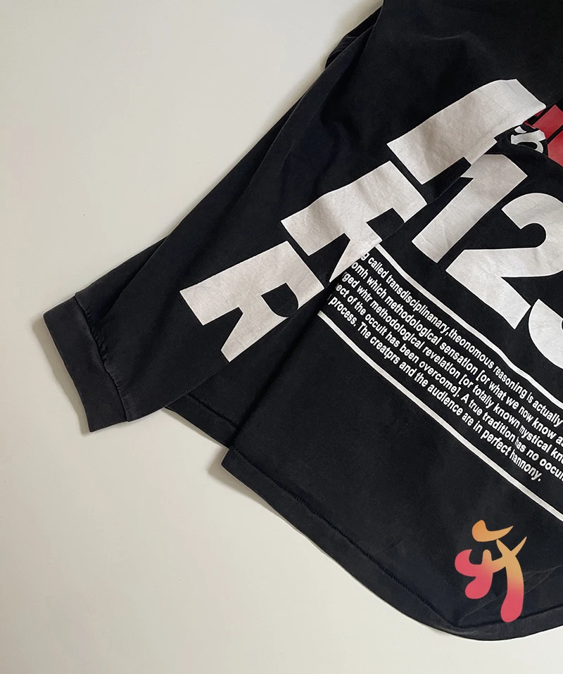 الثقيلة غسلها الأسود المتضخم RRR123 هودي الرجعية إلكتروني الكراك طباعة الهيب هوب الشارع الشهير عارضة فضفاض الرجال النساء بلوزات #6