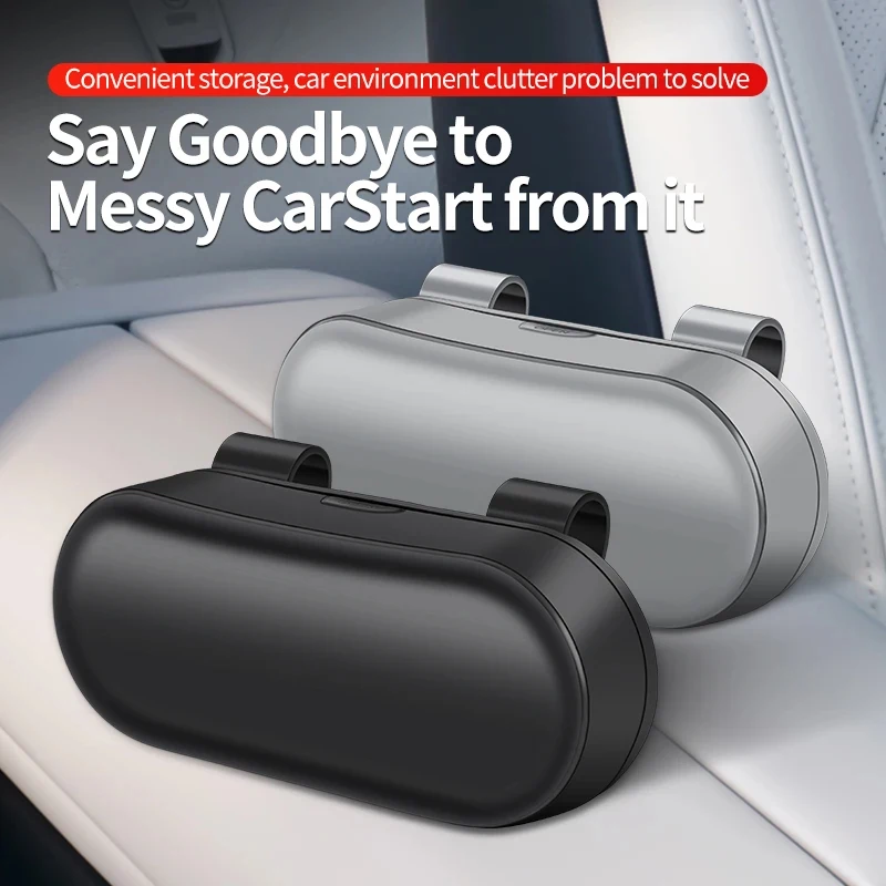 Car Glasses Box Portable Car Sunglasses Holder Car Driving Glasses Holder Eyeglass Case Sun Visor  Multifunctional Storage Box