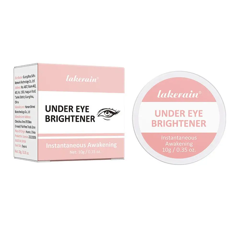 Crema de maquillaje para ojos, abrillantador debajo de los ojos, oculta y ilumina las ojeras, duradero, resistente al agua, enrojecimiento construible, corrección O7g7