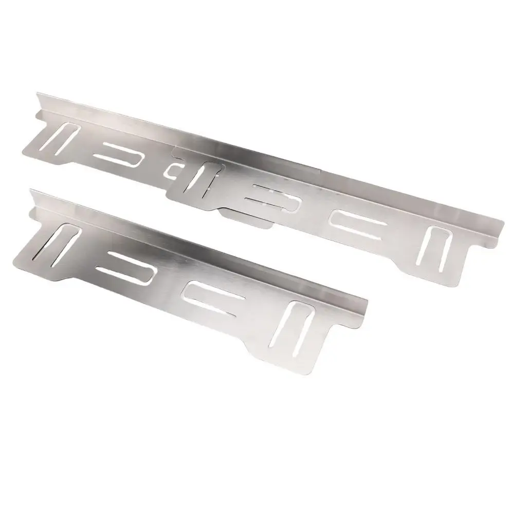 2 Pairs Stainless Steel Stove Gap Cover Retractable Adjustable Length Stove Gap Filler Heat-Resistant Expandable