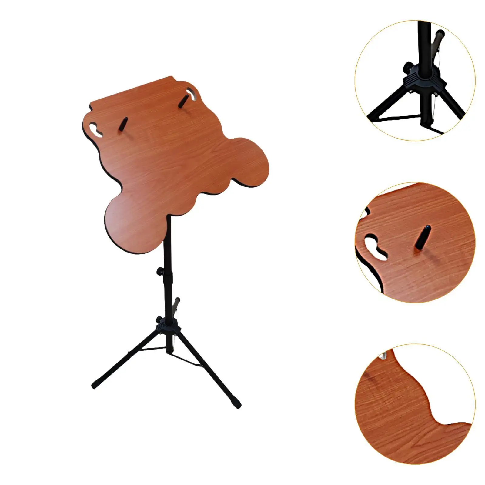 Detachable Drum Stand Kit Beginner Drum Holder Wood Metal Drum Frame for Roll Up Electronic Drum Set
