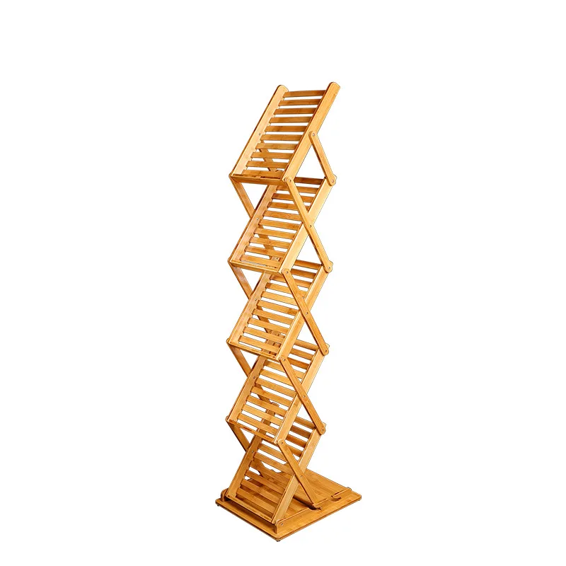 Floor Folding File Magazine Rack Sample Brochure Book And Newspaper Display Shelf Hotel Library Material Holder