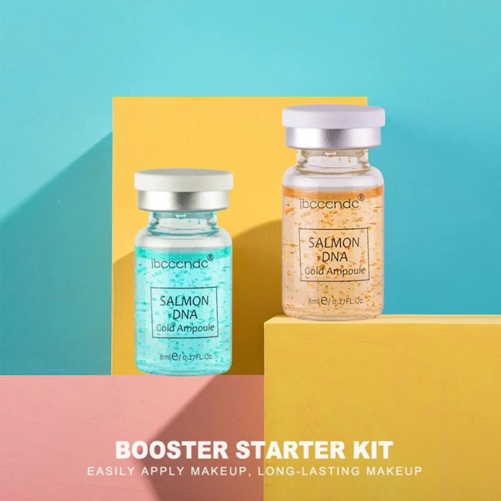 8ml Ampoule Serum 12pcs BB Cream Starter Kit White Mix Serum Add Foundation Niacinamide for Whitening Brightening