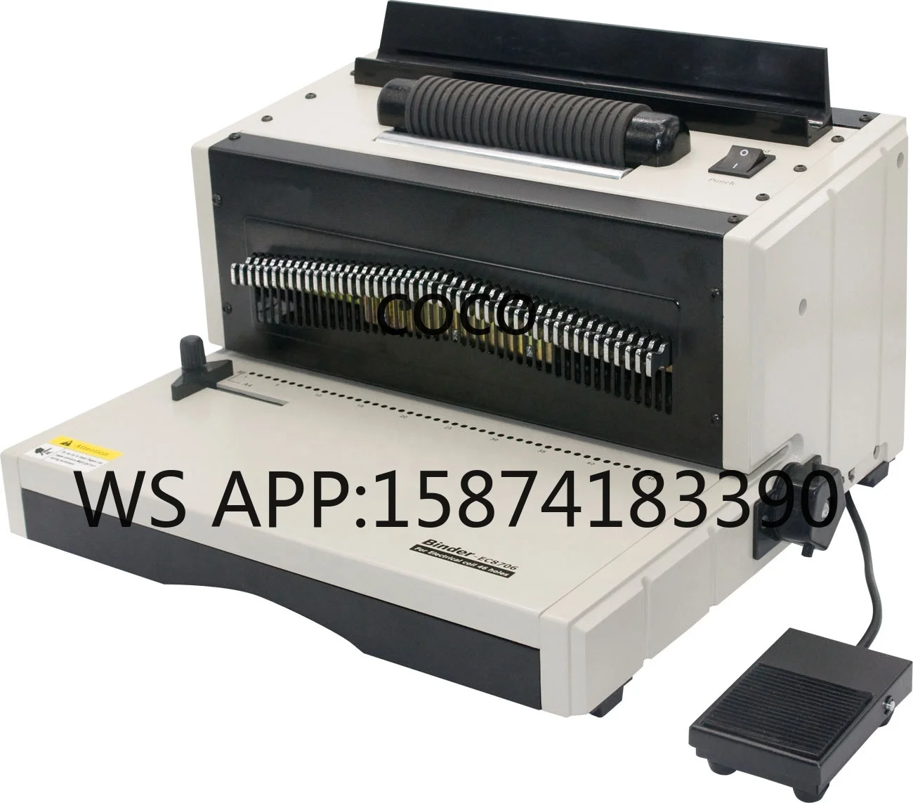 F4/B4/A3 Size Electric Punching Electric Coil Binding Machine Office Equipment