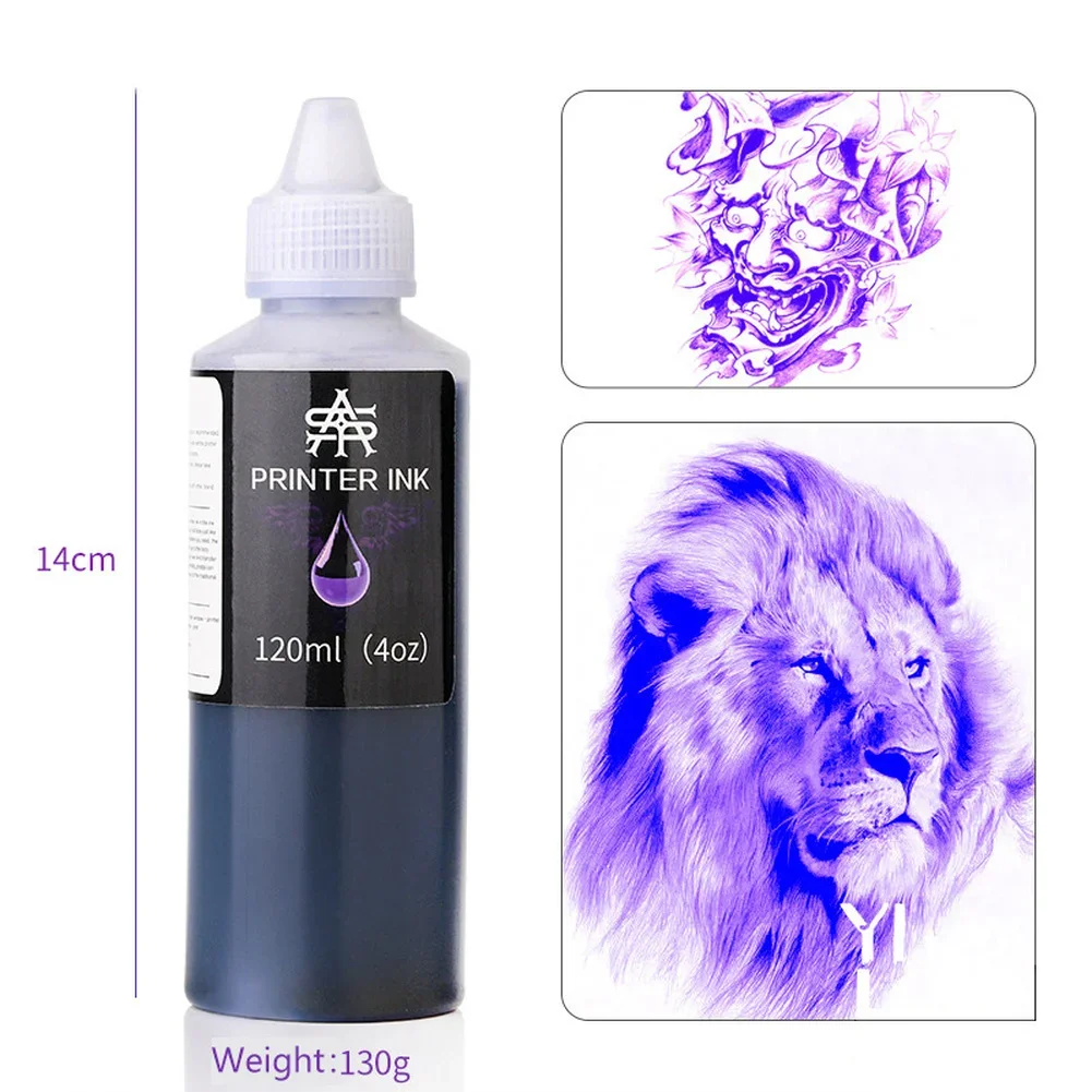 Tattoo Stencil Printer Ink 120ML For Inkjet Printer Stencil Machines A4 Transfer Tracing Paper Art Painting Tattoo Accessories