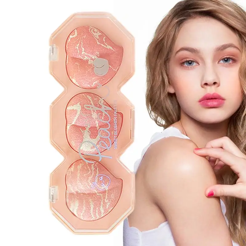 Blush Palet Matte Poeder Blush Oogschaduwpalet Accentueren Blush Palet Multifunctionele Blos Voor Wangen Face Blush Contour