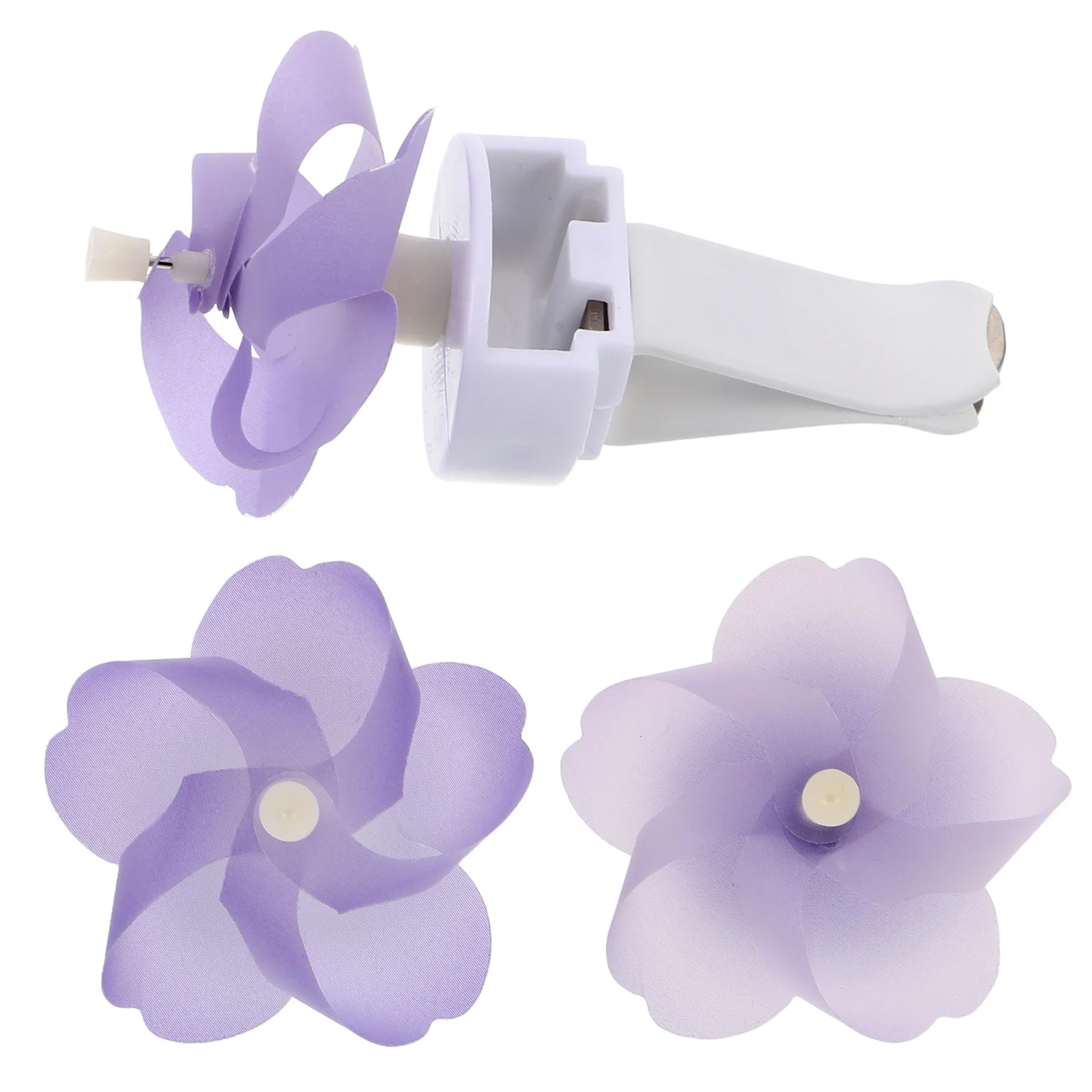 

3Pcs Windmill Air Freshener Decor for Car Cute Floral Maple Leaf Vent Clip Rotatable 3D Aesthetic Interior Accessory
