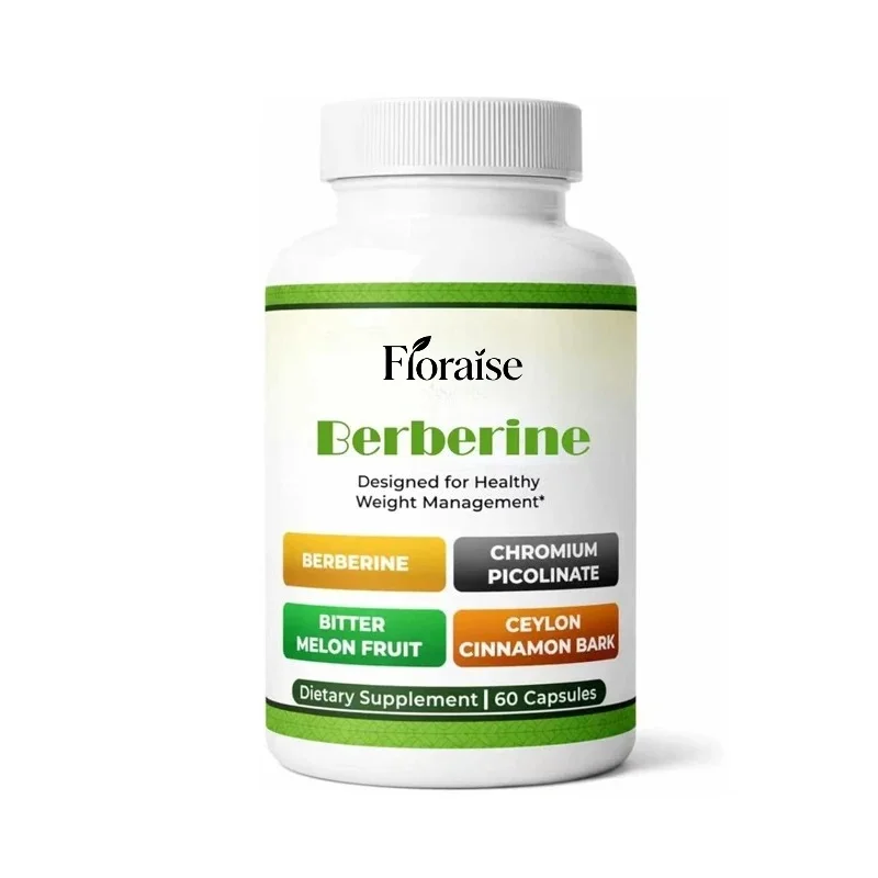 Berberine HCL Supplement, 60 Vegetarian Capsules, Supports Metabolic Balance, Immune Function, and Intestinal Health