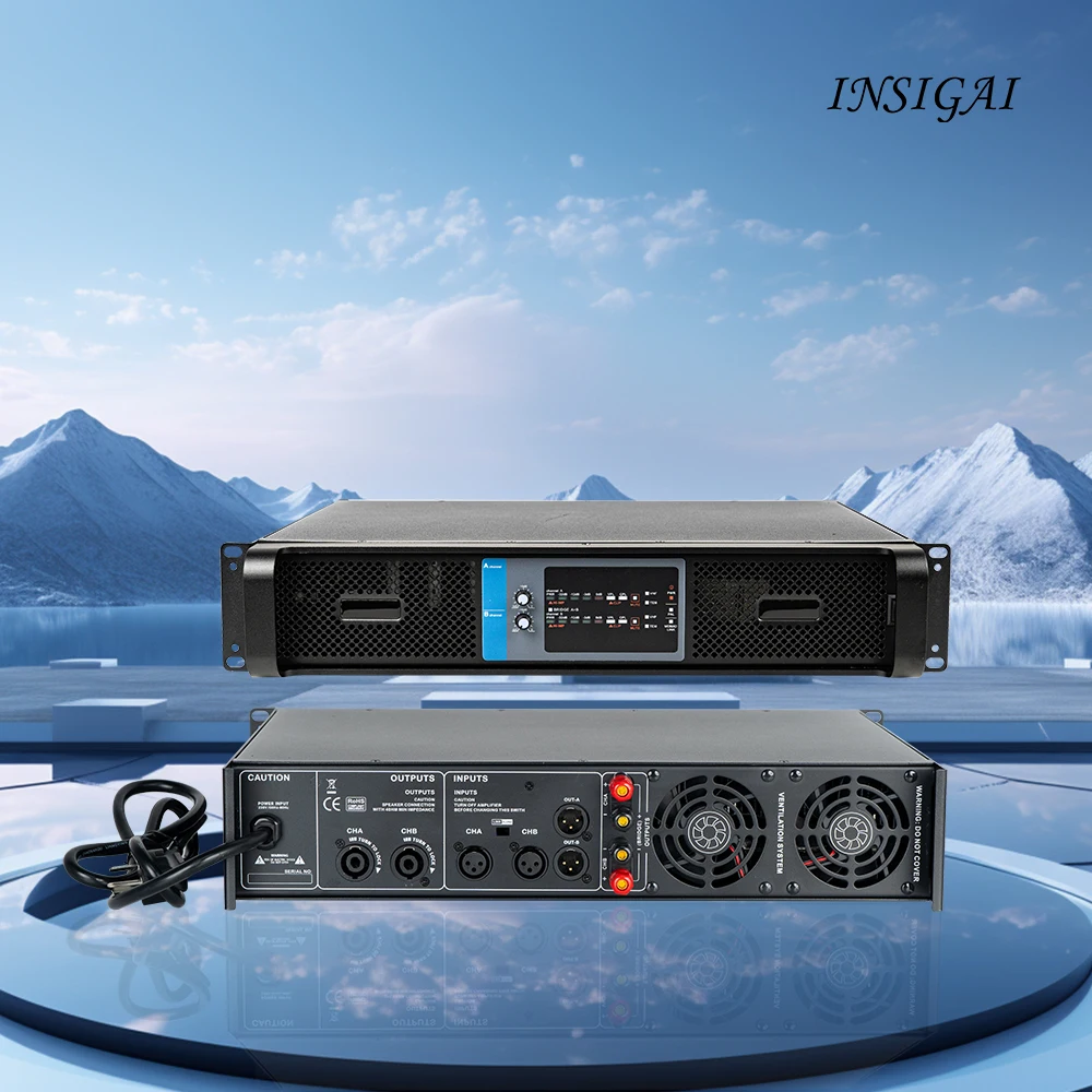 LA400 400W/600W Two Channel Professional Sound System Audio Equipment Line Array Speakers Power Amplifier