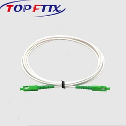 50 PCS SC/APC 2 Meter Length Optical Fiber Patch Cord SM G657A2 SX 3.0mm Milky White LSZH Jacket Fibra Jumper