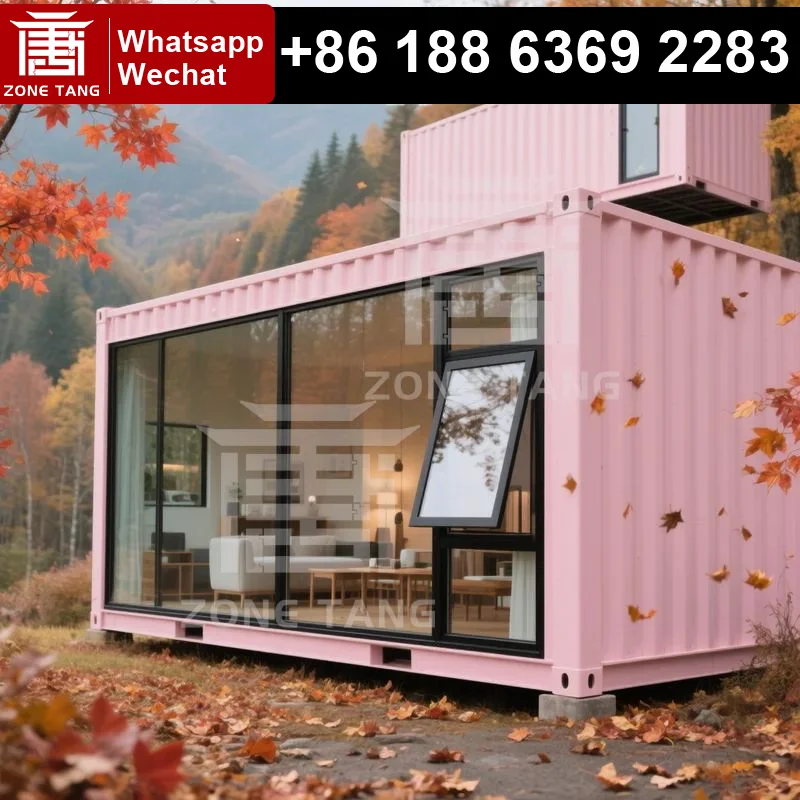 

Kit Homes Контейнерный дом 40-футовый контейнерный дом Контейнер для доставки Домики для отдыха Вилла Ресторан Контейнер Домашний комплект Домашние комплекты