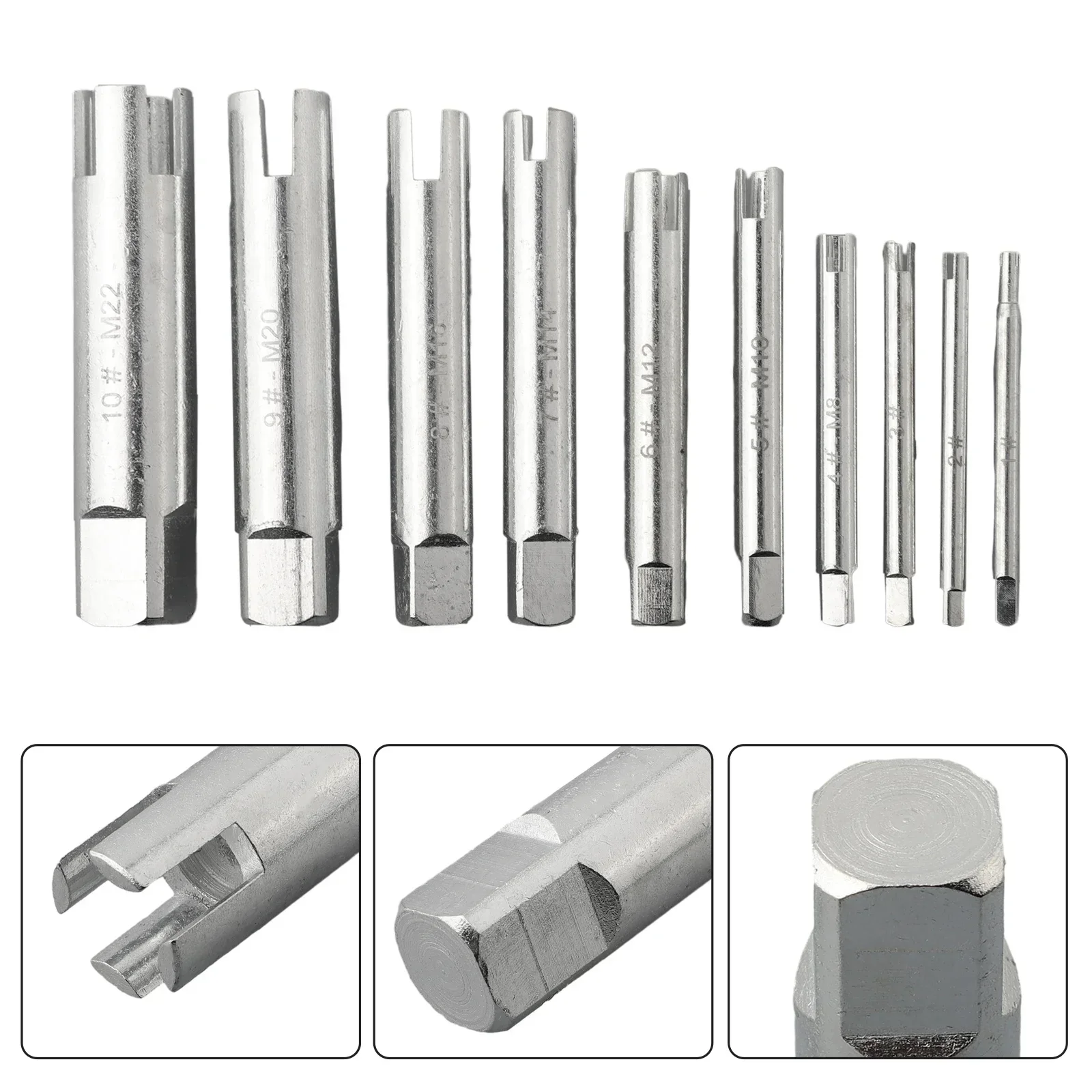 Broken Screw Bolt Remover Screw Extractor Steel Demolition Tools Easily Take Out 10pcs Damaged Screw Remover Hand Tools