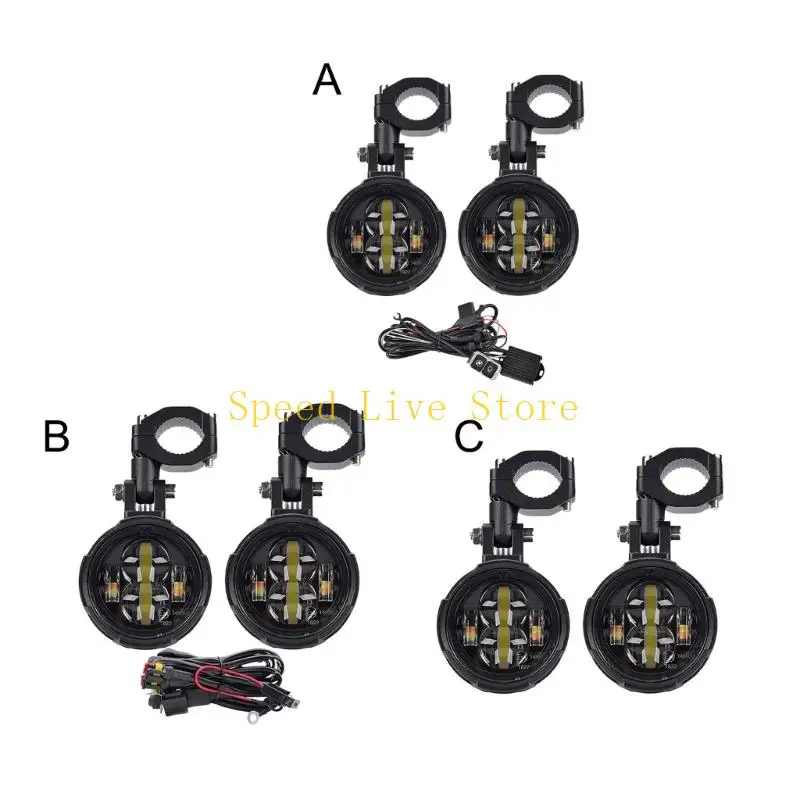 547C Easy Installation Motorcycle Auxiliary Lights with Multiple Lighting Modes