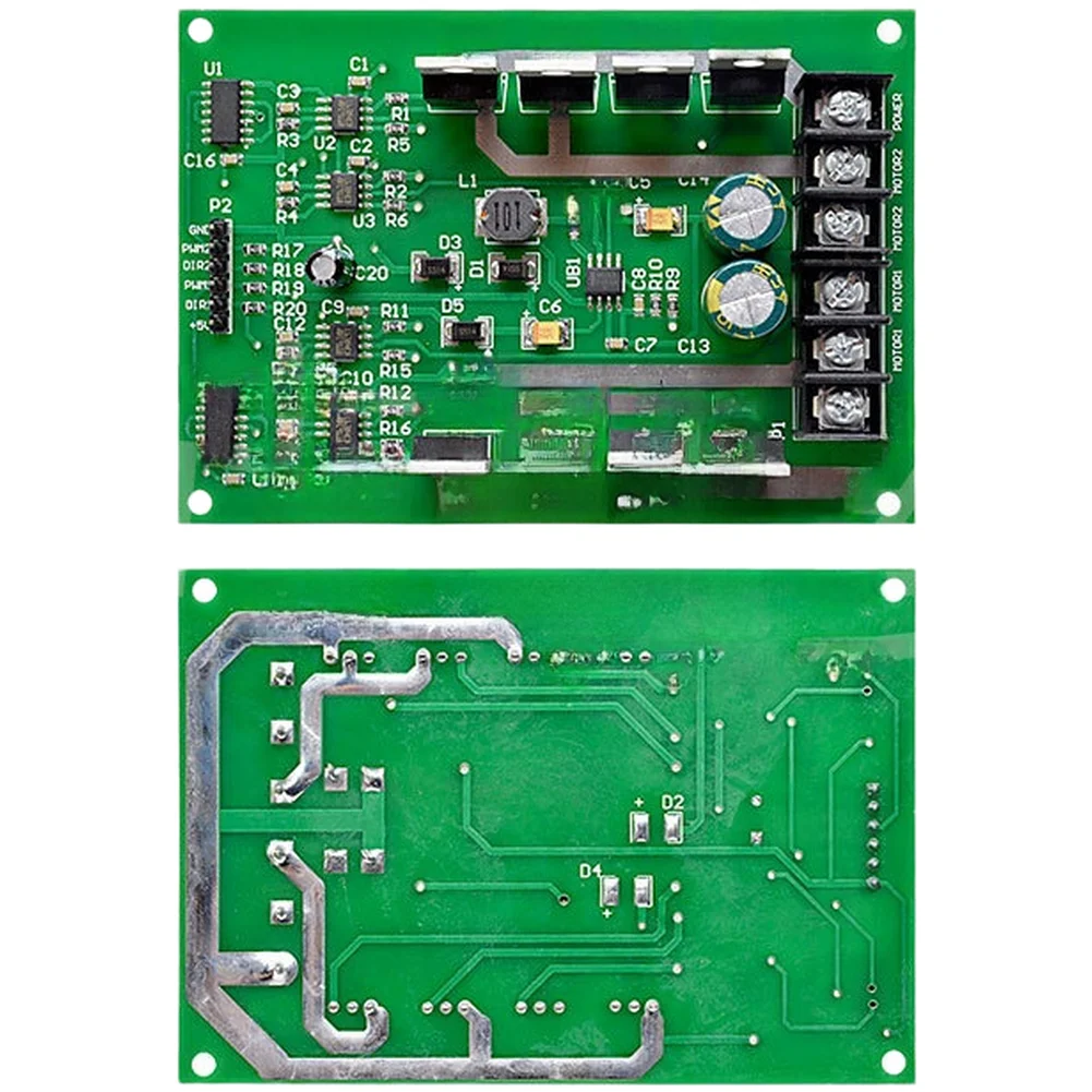 DC Motor Driver Module 15A Dual H-For to 36V Wide Range Input for Robotic Arm Actuation and Automated System Design